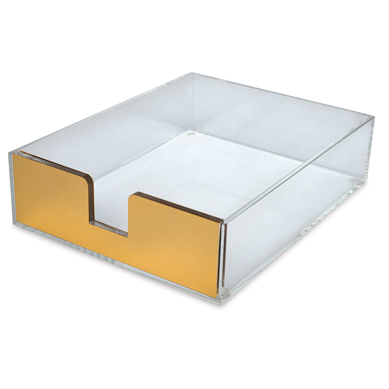 Kate Spade New York Strike Gold Acrylic Desk Accessories - Letter Tray